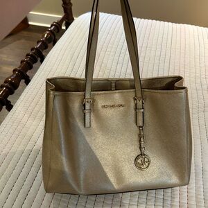 Gold Michael Kors Purse
